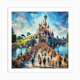 Disneyland, France 3 Art Print