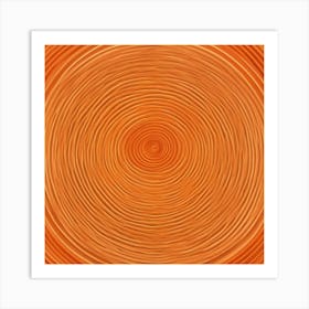 Orange Swirls Art Print