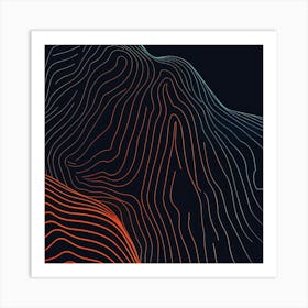 Abstract Line Pattern Art Print