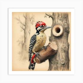 Woodpecker 16 Art Print