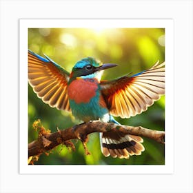 Kingfisher Bird Art Print