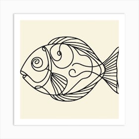 Fish Picasso style 3 Art Print