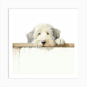 White Terrier Art Print