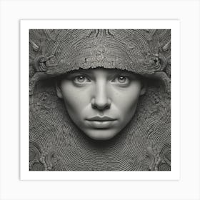 Face Of A Woman Art Print