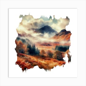 Autumn In The Scottish Highlands Art Print