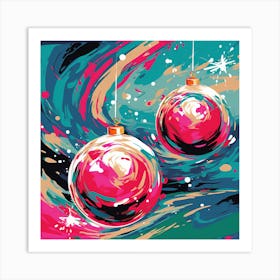 Christmas Ornaments 11 Art Print