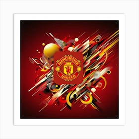 Manchester United F.C. Logo Wall Art 7 Art Print