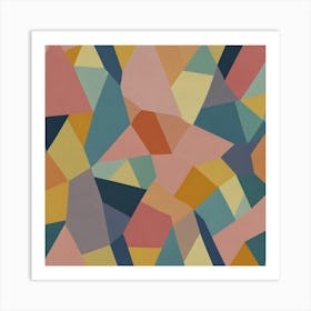 Abstract Geometric Painting 5 Art Print