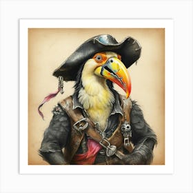 Pirate Bird 9 Art Print