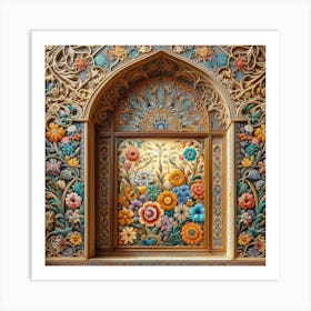 Window Of Islamic Art(Baghdad style) Art Print