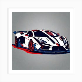 Lamborghini 105 Art Print