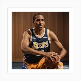 Reggie Miller AI Art Print