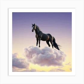 Horse On Cloud 1 Art Print