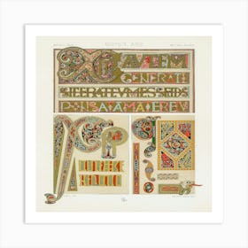 Twelfth-Century Celtic Manuscript Art Print