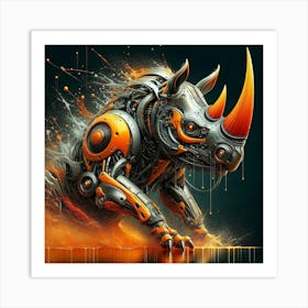 Rhino 5 Art Print