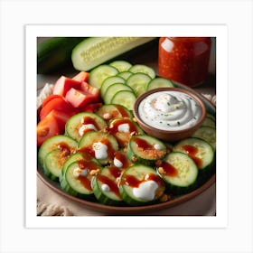 Cucumber Salad 1 Art Print