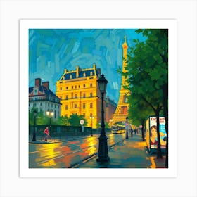 Paris At Night 1 Art Print