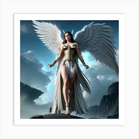 Battlefield Angel I Art Print