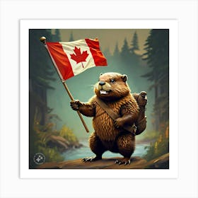 A Brawny Beaver With Broad Shoulders And Art Print