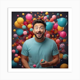 Happy Young Man Art Print