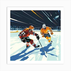 A Ice Hockey Match Vector Design Illustration 1718701057 1 Art Print