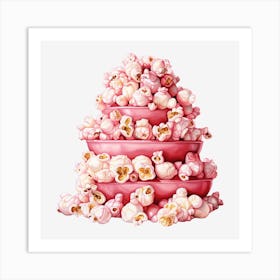 Pink Popcorn 24 Art Print