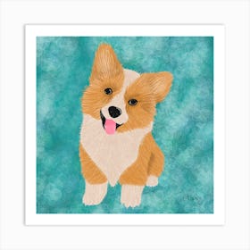 Corgi Puppy. 1 Art Print