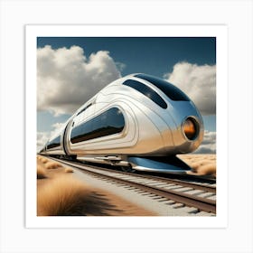 Futuristic Train 4 Art Print