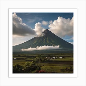 Philippines Volcano Art Print