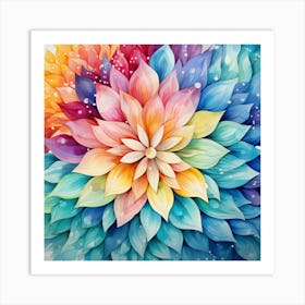 Colorful Flower 7 Art Print