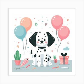 Dalmation Dog 3 Art Print