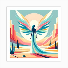 Angel In The Desert Art Print