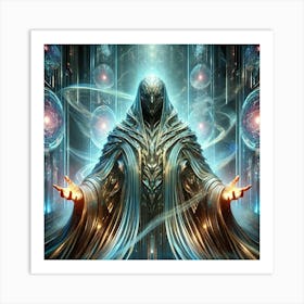 The Faceless Warden Scifi Art Print