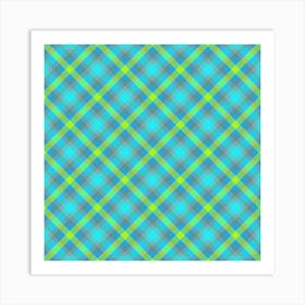 Plaid Fabric 15 Art Print