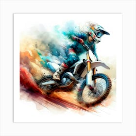 Motocross Rider 1 Art Print