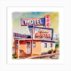 FM-67 DESERT MOTEL 1 Art Print