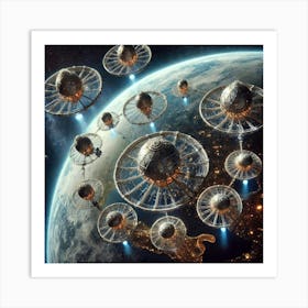 Orbital Defense Platform Location Converted Art Print