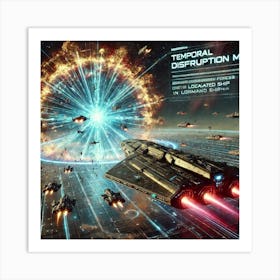 Temporal Disruption Matrix Art Print