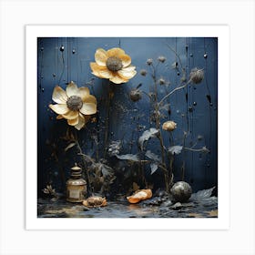 Flowers In The Rain Art Print