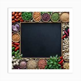 Legumes As A Frame (76) Art Print