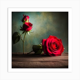 Red Roses Art Print