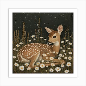 Fawn Fairycore Painting 8 Art Print