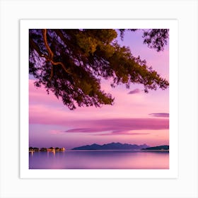 Sunset In Croatia Art Print