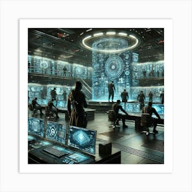 A Science Fiction Depiction Of The Syndicate Intel Art Print