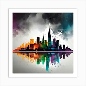 Dubai Skyline 3 Art Print