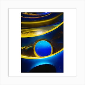 Blue And Yellow Art Print