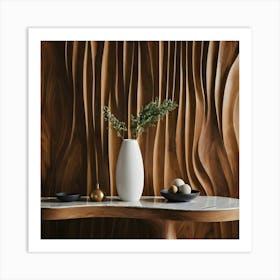 Wavy Wall 8 Art Print