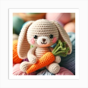 Amigurumi, Rabbit 1 Art Print