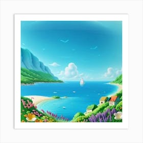 Summer Landscape Art Print