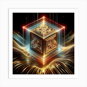 Cube Of Light 24 Art Print